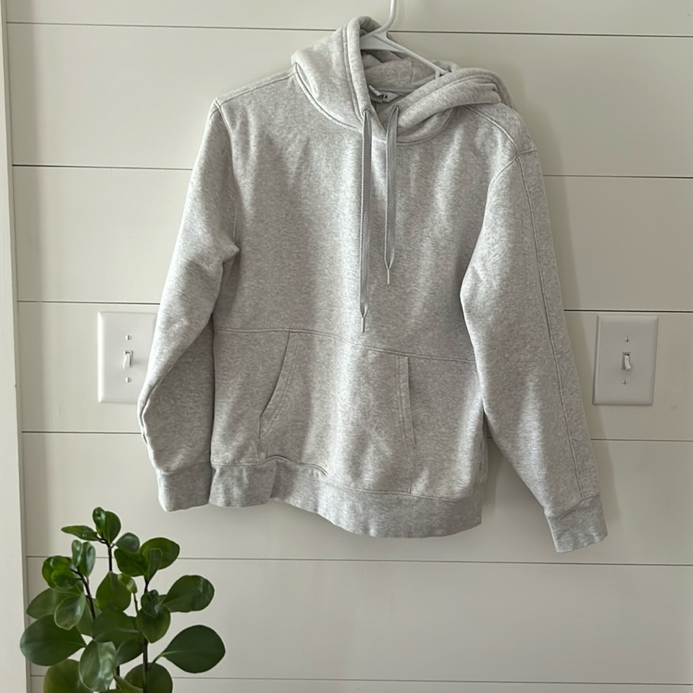 Brand new Athleta brand gray hoodie/sweatshirt, Small